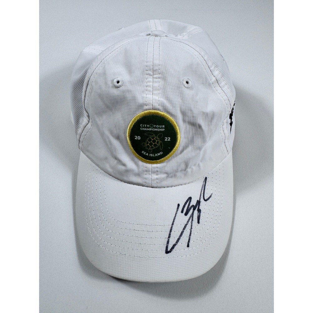 Imperial Srixon City Tour Championship Sea‎ Island 2022 Golf Hat Autograph White